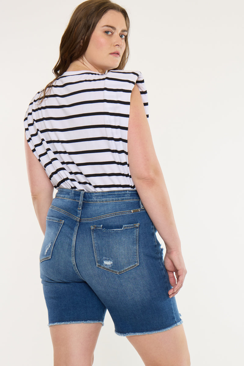 Tammy Ultra High Rise Bermuda Shorts (Plus Size)