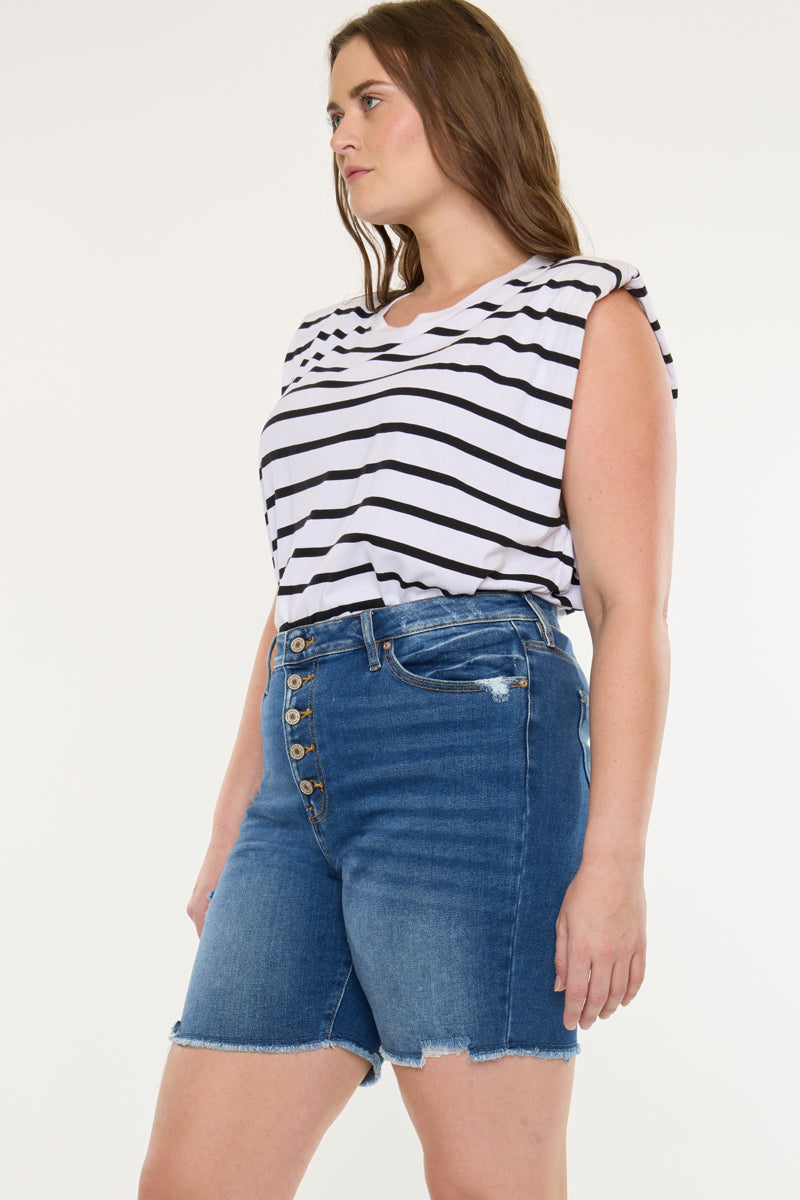 Tammy Ultra High Rise Bermuda Shorts (Plus Size)
