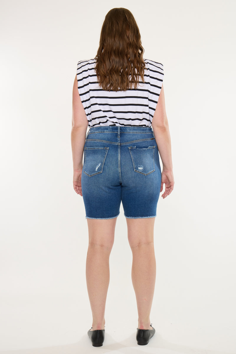 Tammy Ultra High Rise Bermuda Shorts (Plus Size)