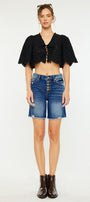 Sandy High Rise Bermuda Shorts - Official Kancan USA