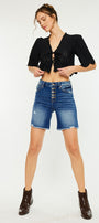 Sandy High Rise Bermuda Shorts - Official Kancan USA