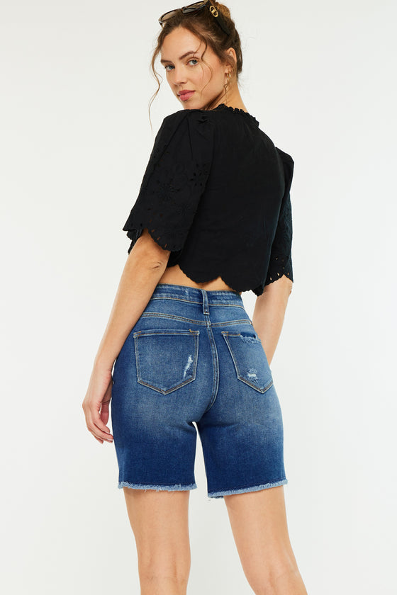 Sandy High Rise Bermuda Shorts - Official Kancan USA
