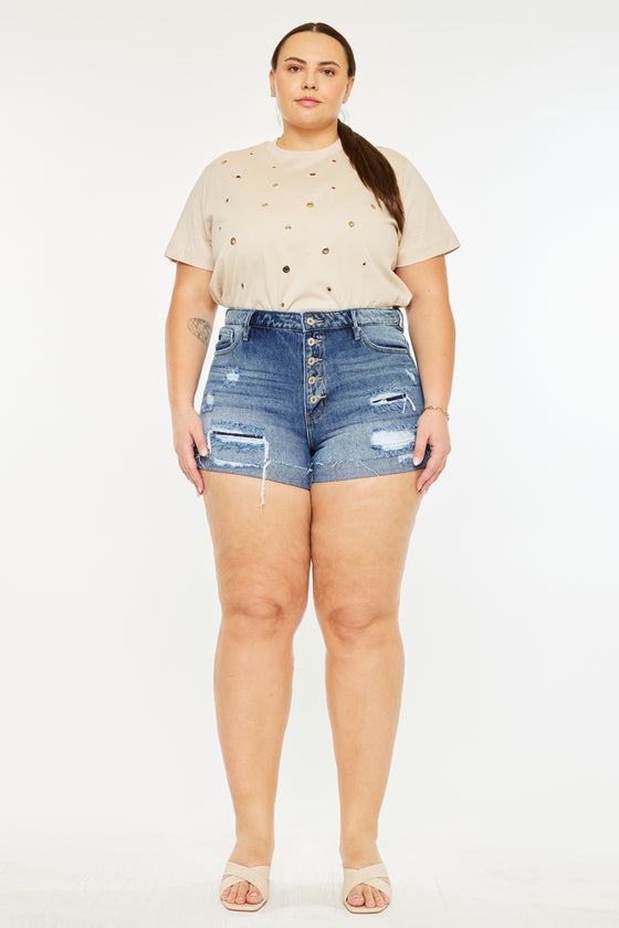 Lyric Ultra High Rise Shorts (Plus Size) - Official Kancan USA
