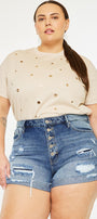 Lyric Ultra High Rise Shorts (Plus Size) - Official Kancan USA