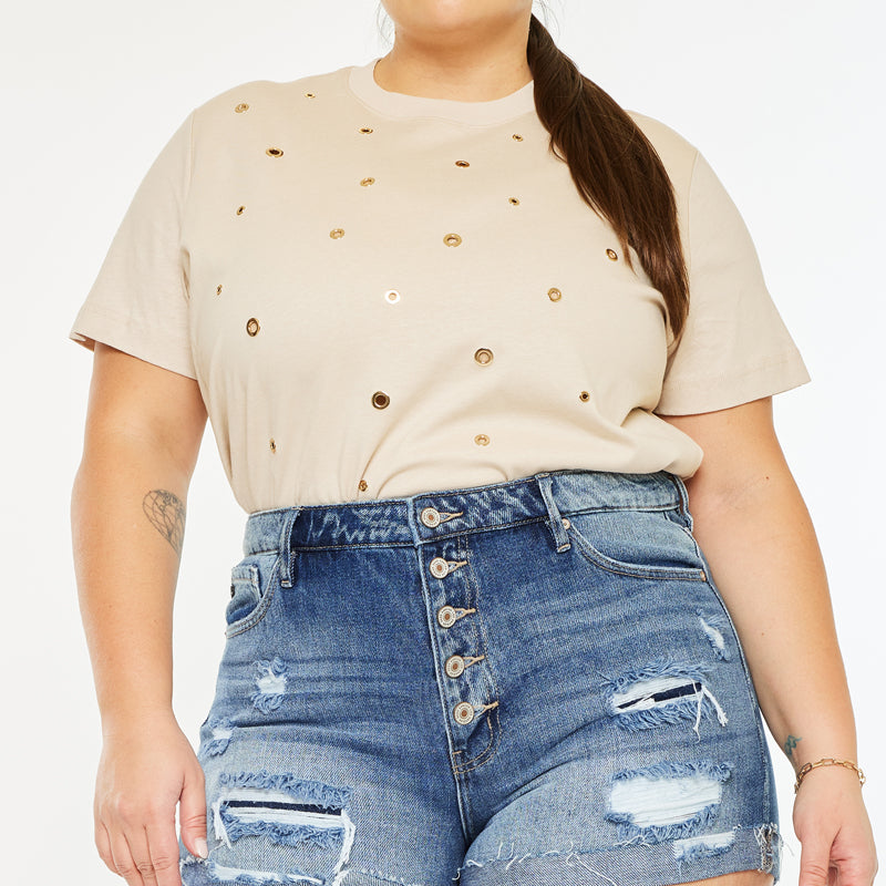 Lyric Ultra High Rise Shorts (Plus Size) - Official Kancan USA