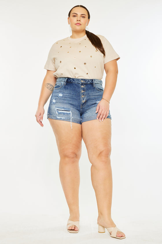 Lyric Ultra High Rise Shorts (Plus Size) - Official Kancan USA