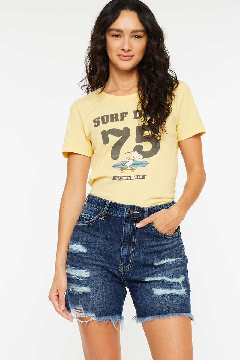 Jansen Ultra High Rise Boyfriend Shorts - Official Kancan USA