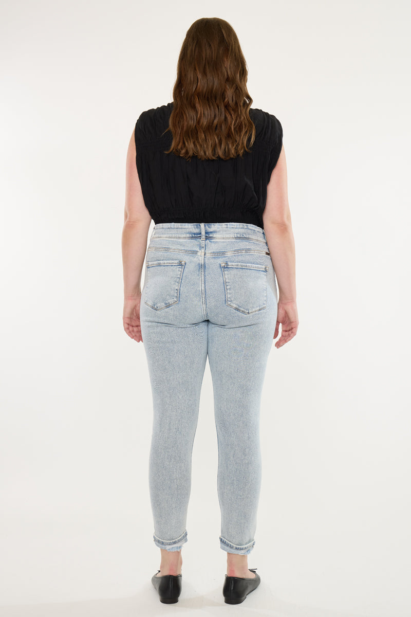 Kendall High Rise Ankle Skinny Jeans (Plus Size)