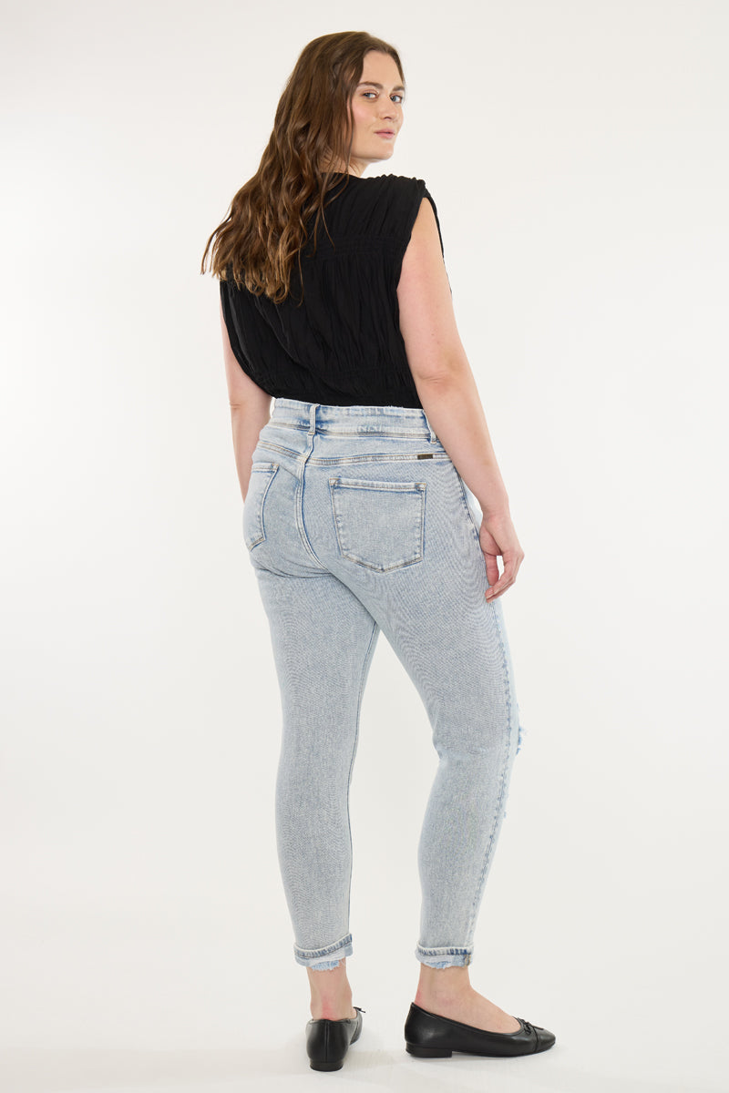 Kendall High Rise Ankle Skinny Jeans (Plus Size)