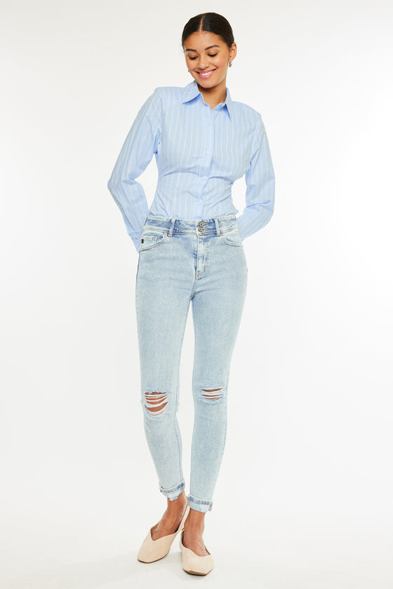 Kendall High Rise Ankle Skinny Jeans - Official Kancan USA