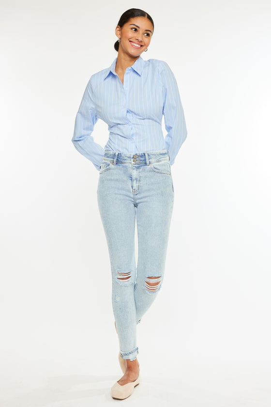 Kendall High Rise Ankle Skinny Jeans - Official Kancan USA