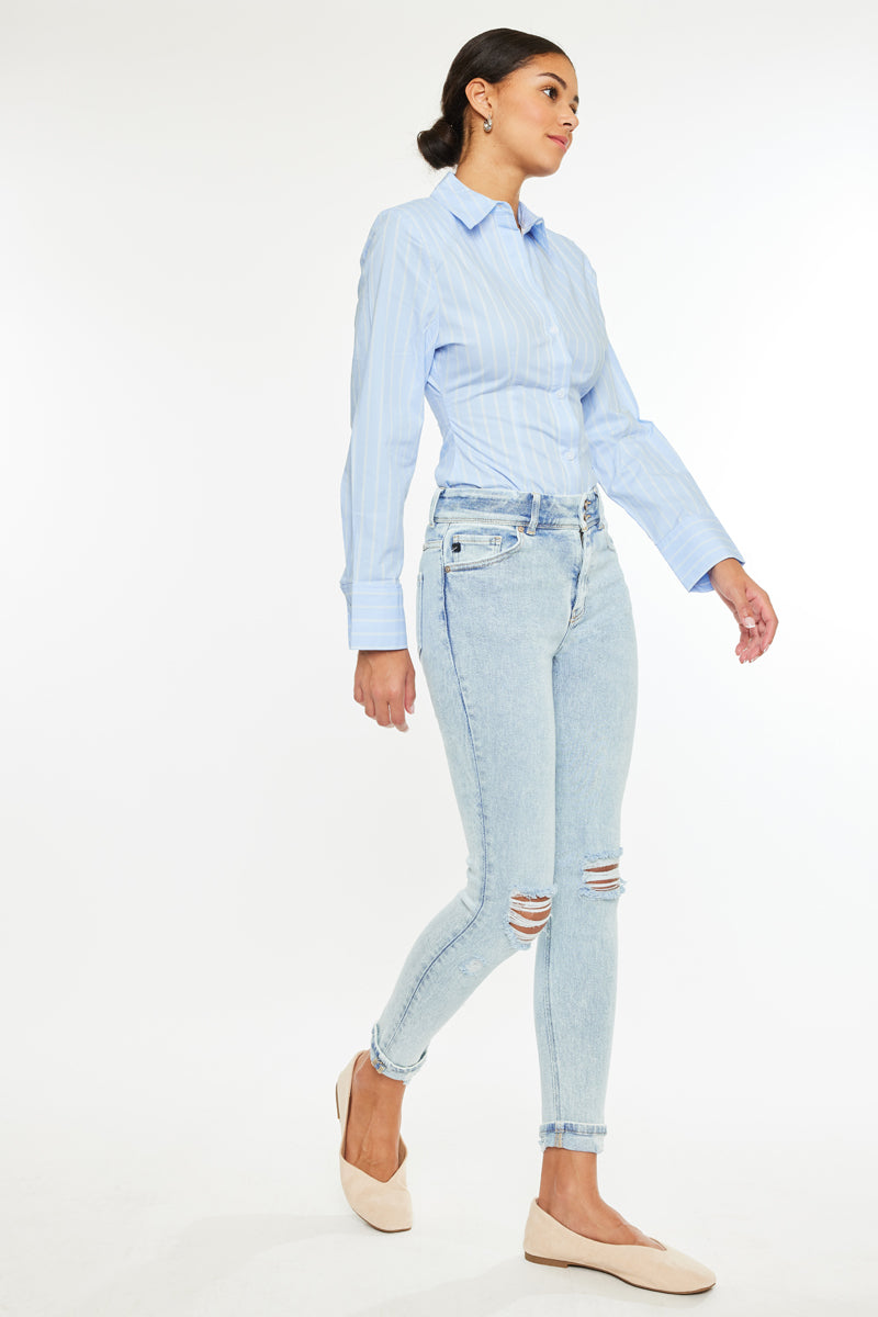 Kendall High Rise Ankle Skinny Jeans - Official Kancan USA