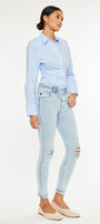 Kendall High Rise Ankle Skinny Jeans - Official Kancan USA