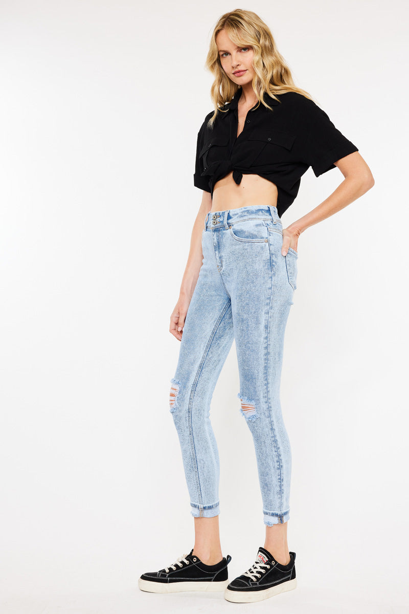 Kendall High Rise Ankle Skinny Jeans - Official Kancan USA