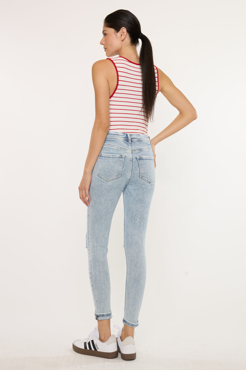 Kendall High Rise Ankle Skinny Jeans
