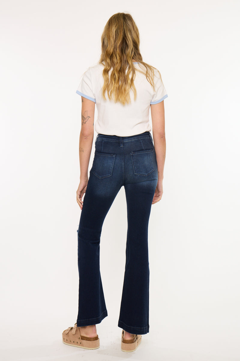 Dixie Ultra High Rise Flare (Petite) – Kancan USA