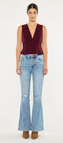 Dixie Ultra High Rise Flare Jeans (Petite) - Official Kancan USA