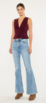 Dixie Ultra High Rise Flare Jeans (Petite) - Official Kancan USA