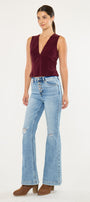 Dixie Ultra High Rise Flare Jeans (Petite) - Official Kancan USA