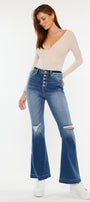 Dixie Ultra High Rise Flare Jeans (Petite) - Official Kancan USA