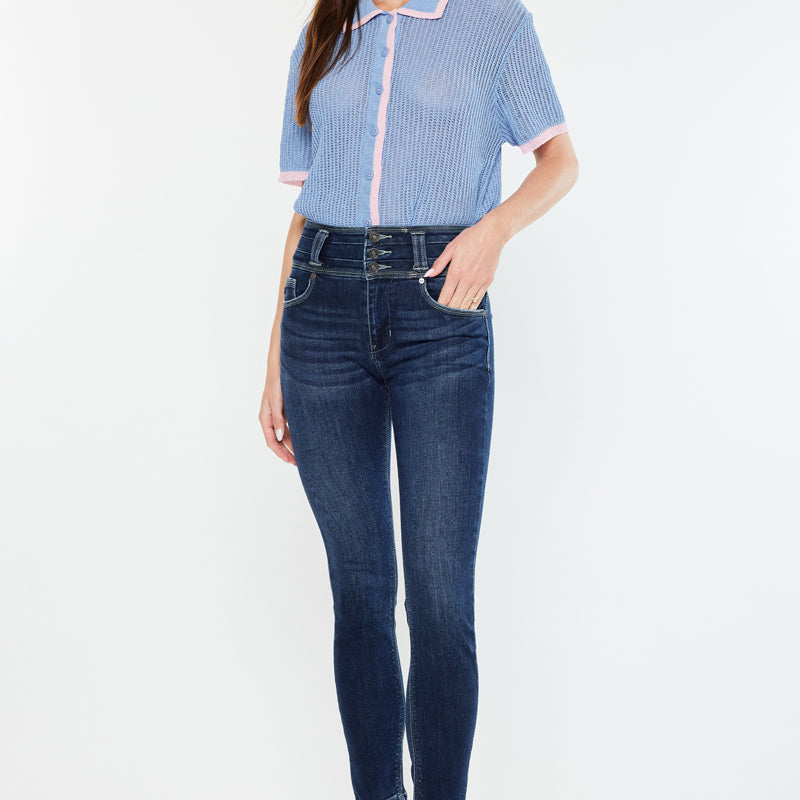 Alexandria High Rise Super Skinny Jeans - Official Kancan USA