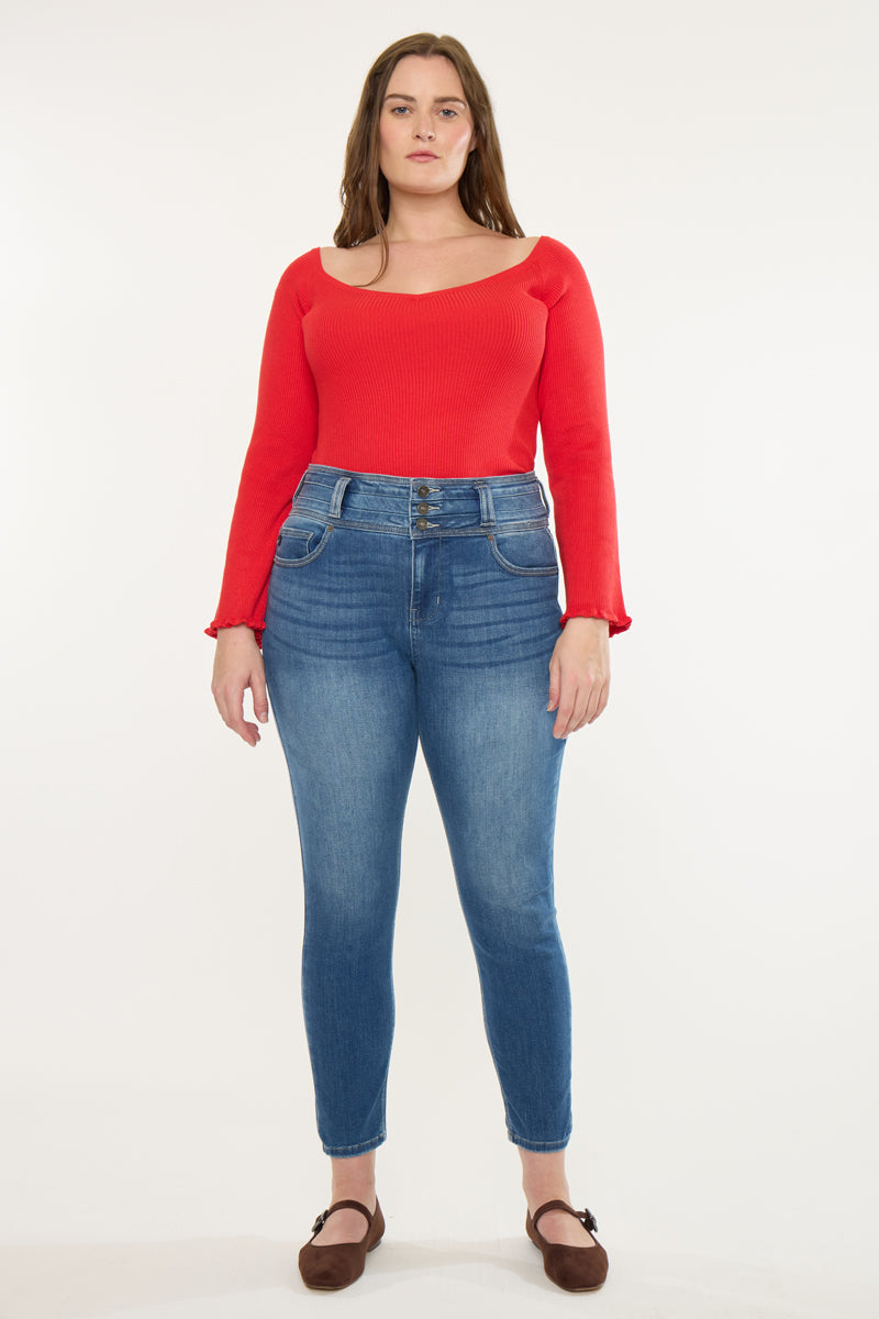 Brianne High Rise Super Skinny Jeans (Plus Size)