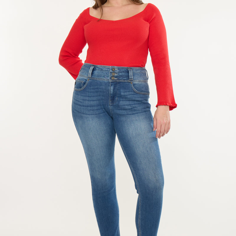 Brianne High Rise Super Skinny Jeans (Plus Size)