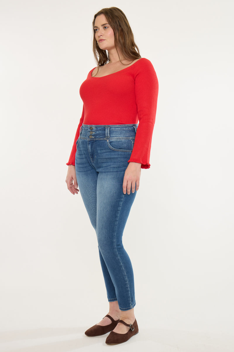 Brianne High Rise Super Skinny Jeans (Plus Size)