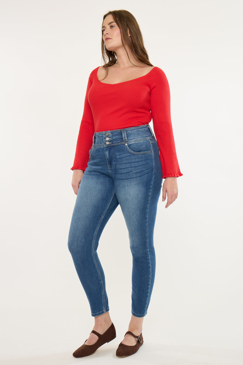 Brianne High Rise Super Skinny Jeans (Plus Size)