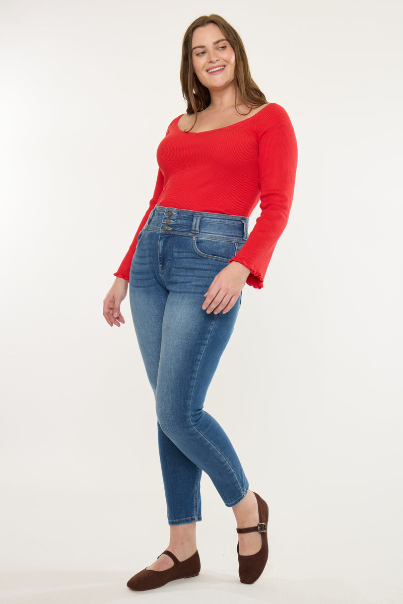 Brianne High Rise Super Skinny Jeans (Plus Size)