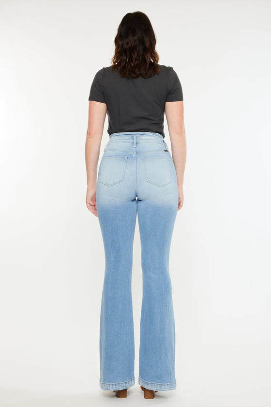 Blairen Ultra High Rise Flare Jeans- Curvy