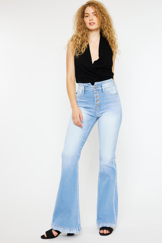 Mason Ultra High Rise Flare Jeans- Curvy - Official Kancan USA