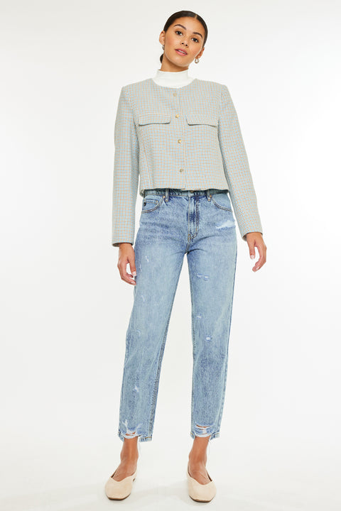 Harvey Ultra High Rise Mom Jeans – Vintage Fit | Kancan USA