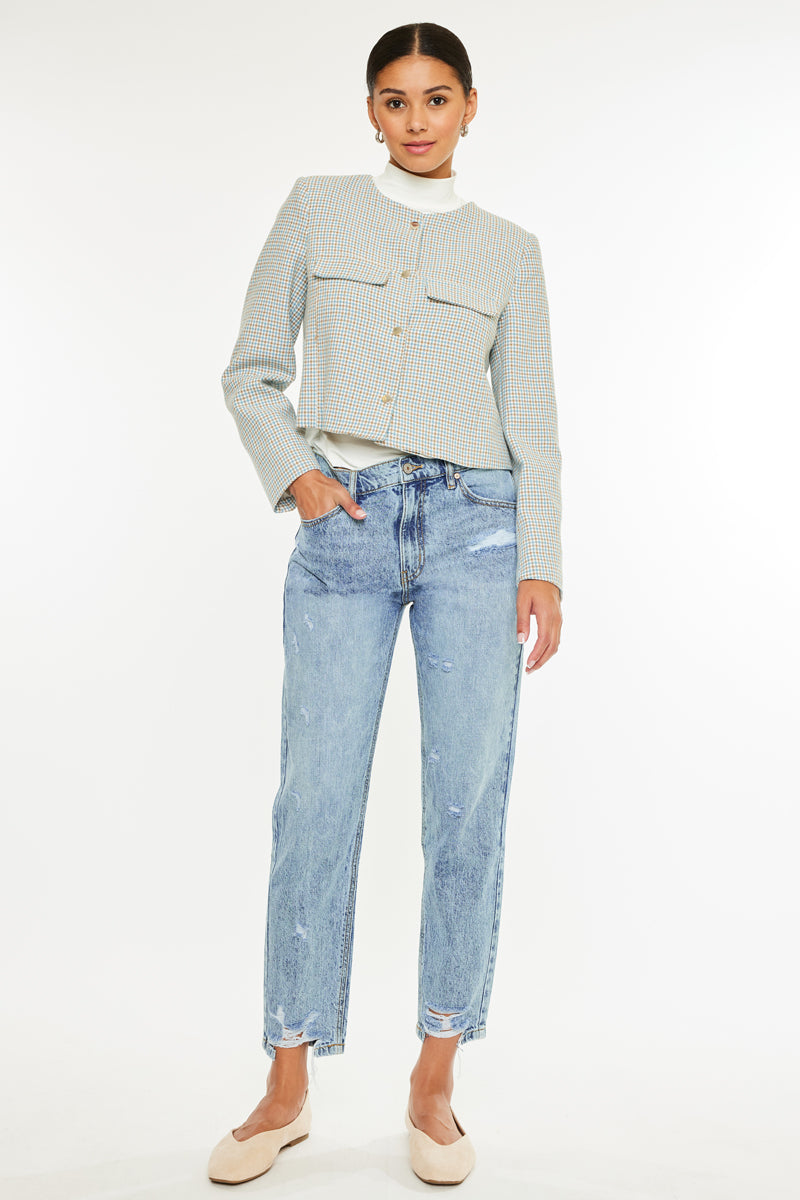 Harvey Ultra High Rise Mom Jeans - Official Kancan USA