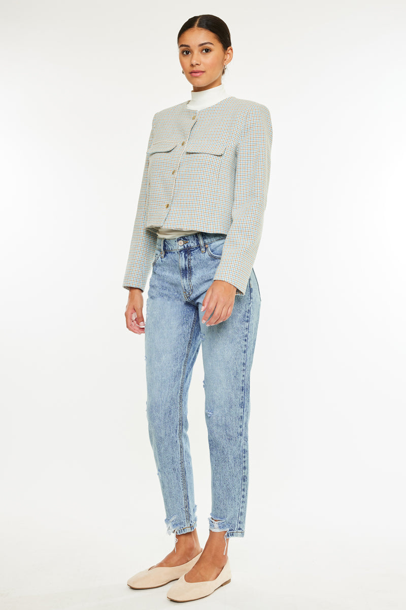 Harvey Ultra High Rise Mom Jeans - Official Kancan USA