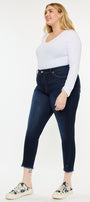 Naira Ultra High Rise Ankle Skinny Jeans (Plus Size) - Official Kancan USA