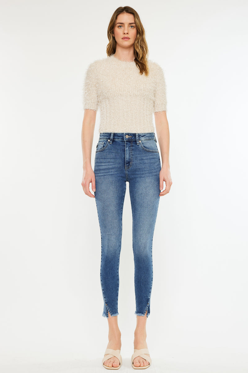Zinnia High Rise Ankle Skinny Jeans - Official Kancan USA