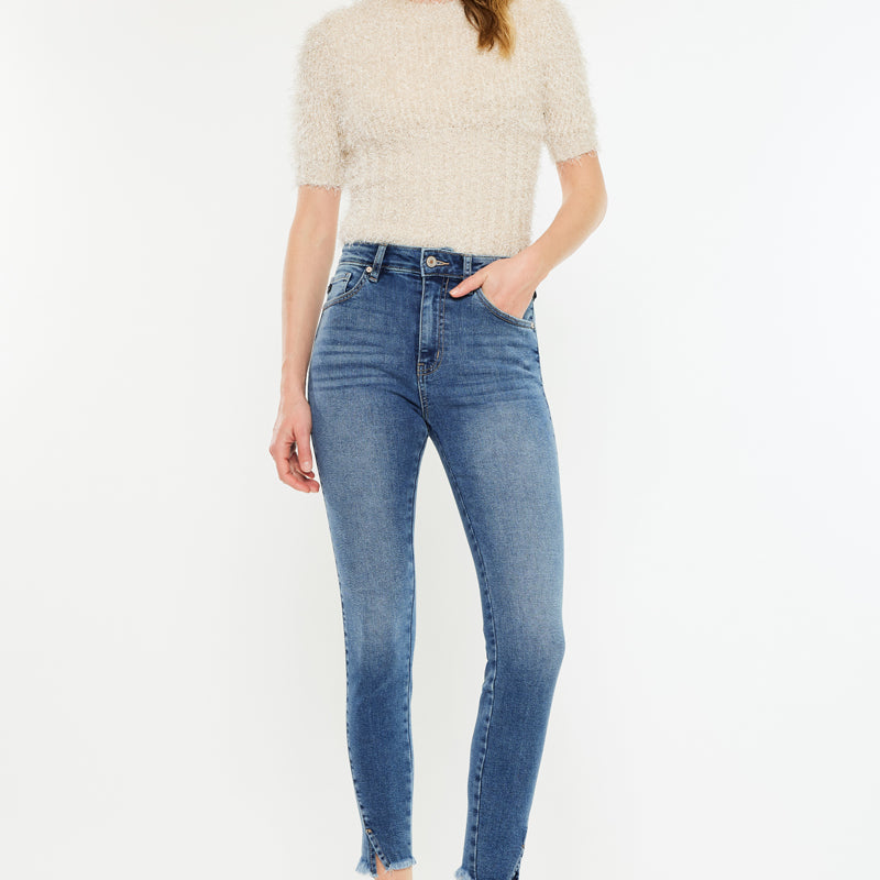 Zinnia High Rise Ankle Skinny Jeans - Official Kancan USA
