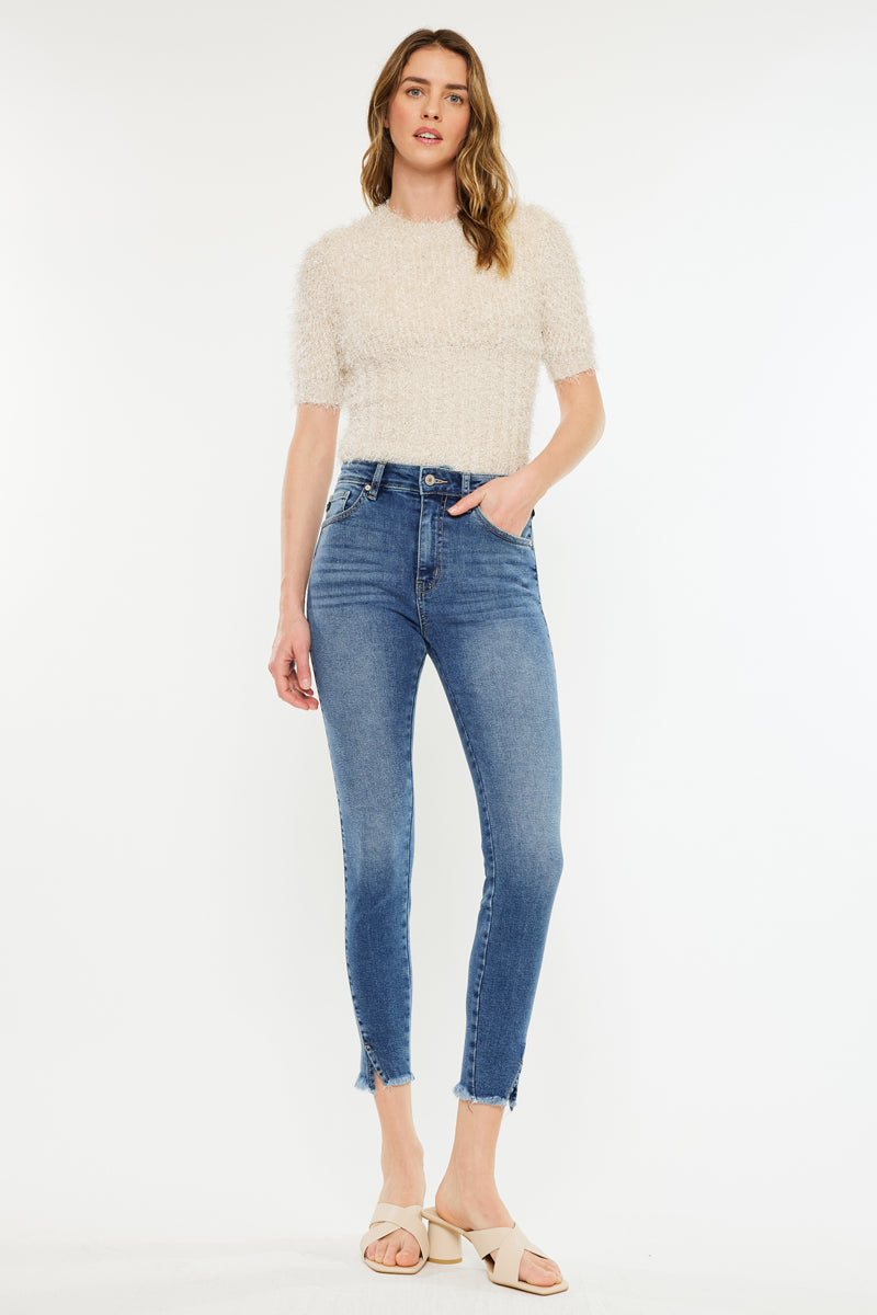 Zinnia High Rise Ankle Skinny Jeans - Official Kancan USA