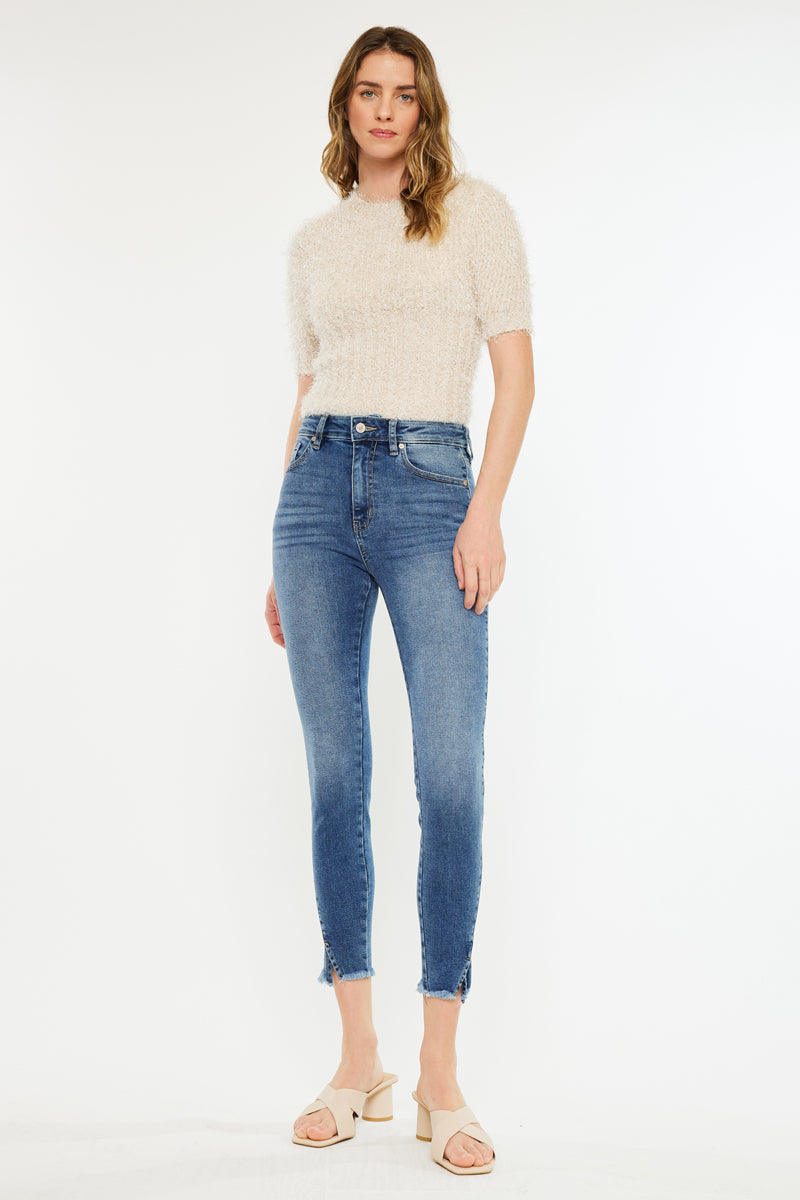 Zinnia High Rise Ankle Skinny Jeans - Official Kancan USA