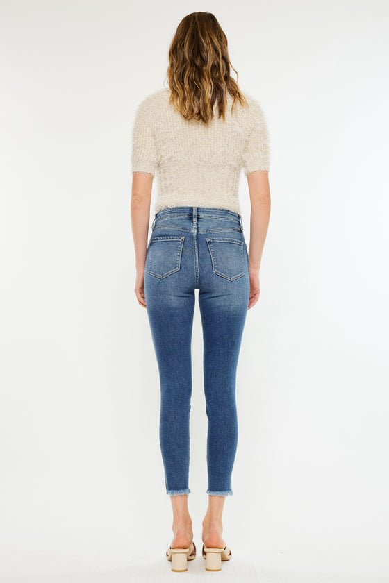 Zinnia High Rise Ankle Skinny Jeans - Official Kancan USA