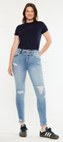 Simone Ultra High Rise Ankle Skinny Jeans - Curvy - Official Kancan USA