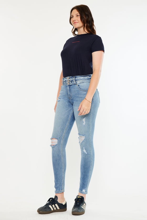 Simone Ultra High Rise Ankle Skinny Jeans - Curvy