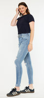 Simone Ultra High Rise Ankle Skinny Jeans - Curvy - Official Kancan USA
