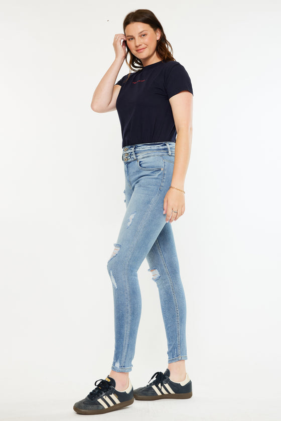 Simone Ultra High Rise Ankle Skinny Jeans - Curvy