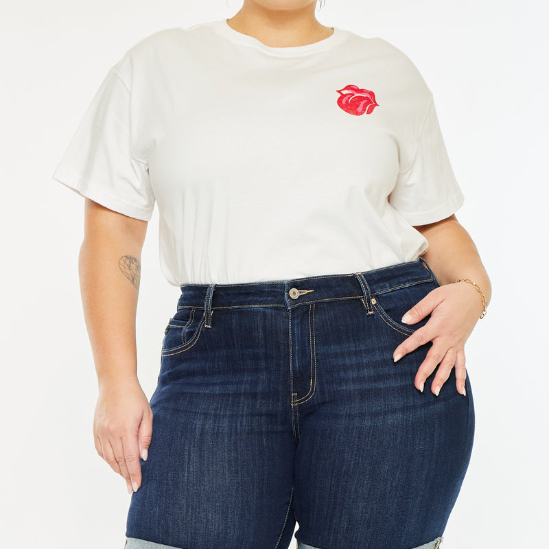Chance Mid Rise Shorts (Plus Size) - Official Kancan USA