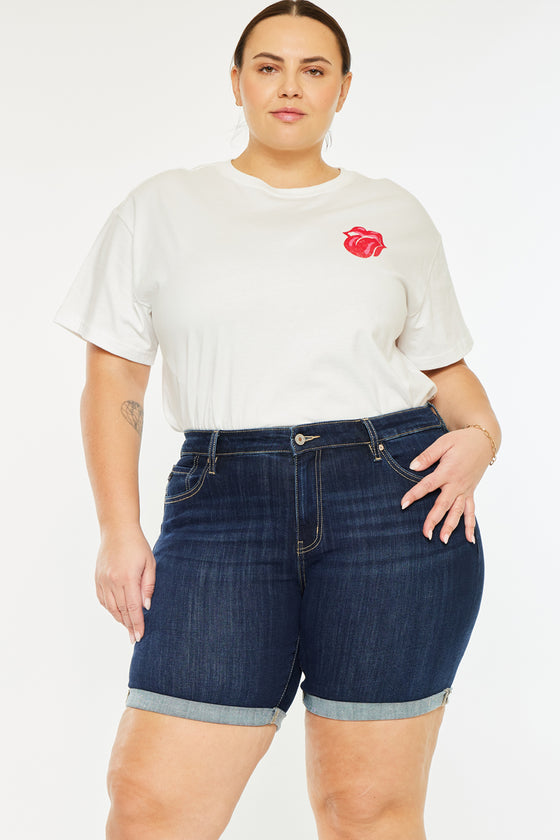 Chance Mid Rise Shorts (Plus Size) - Official Kancan USA