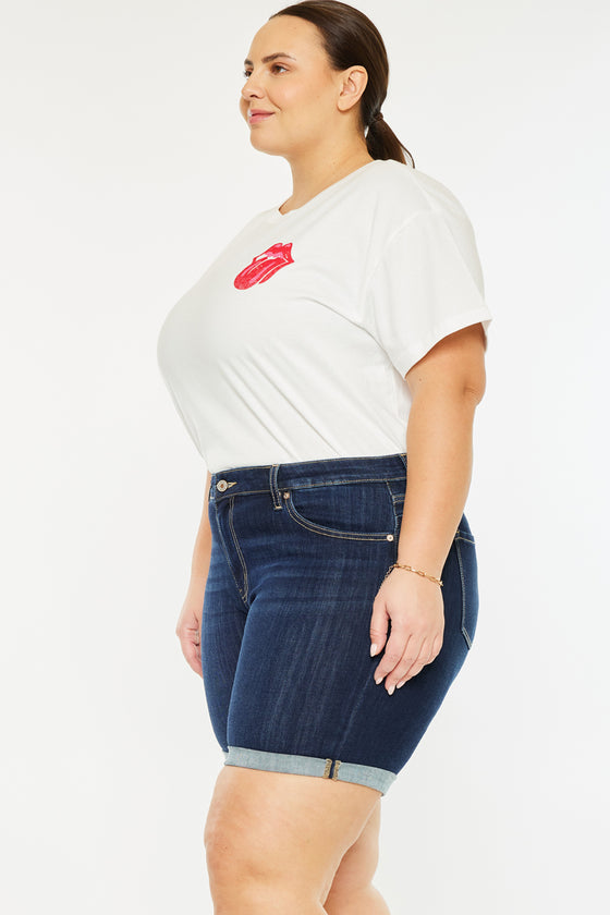 Chance Mid Rise Shorts (Plus Size) - Official Kancan USA