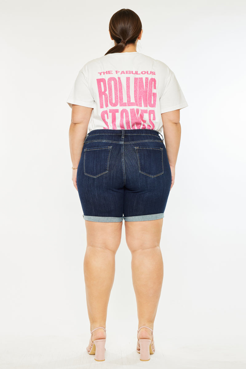Chance Mid Rise Shorts (Plus Size) - Official Kancan USA