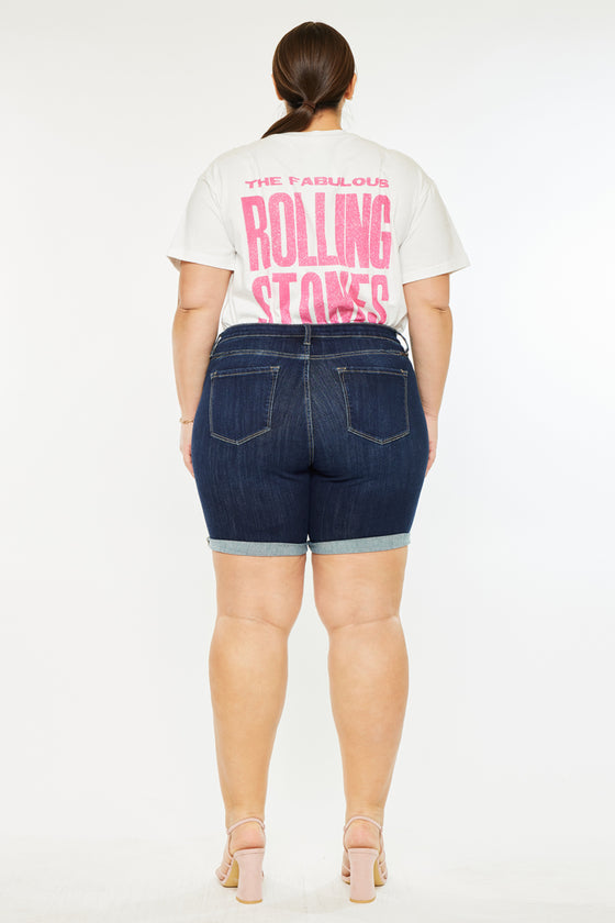 Chance Mid Rise Shorts (Plus Size) - Official Kancan USA